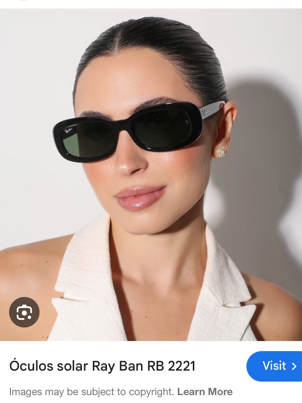🔥Ray-Ban Black Frame Sunglasses with Dark Green Lenses authentic with case